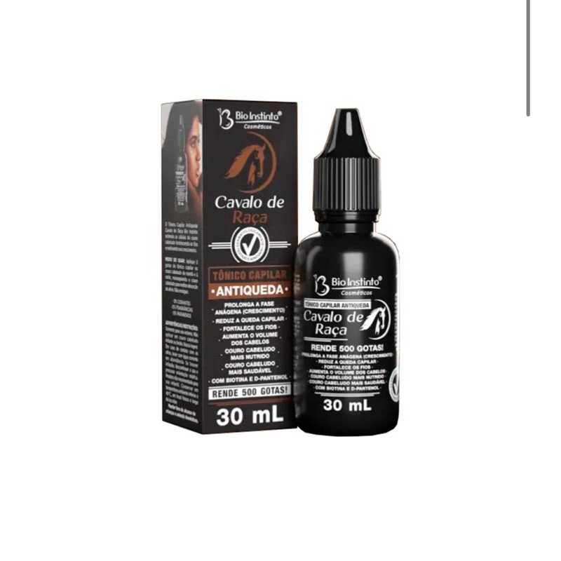 TONICO CAPILAR CAVALO DE RACA 30ML BIO INSTINTO