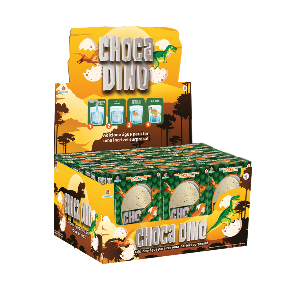 CHOCA DINO DISPLAY C/12-AN2003-POLIBRINQ