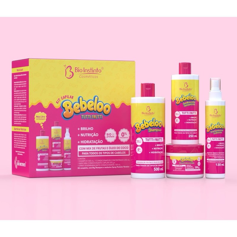 KIT CAPILAR BEBELOO TUTTI FRUTTI BIO INSTINTO 4 ITENS