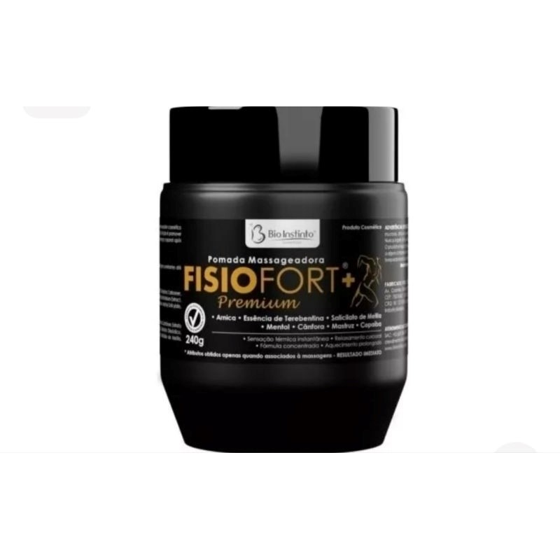 POMADA FISIOFORT PREMIUM POTE 240G BIO INSTINTO