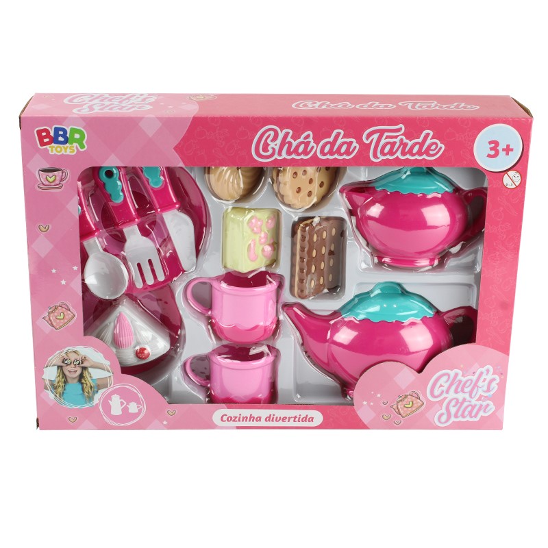 CONJUNTO CHA DA TARDE CHEF`S STAR - R2966 - BBR TOYS