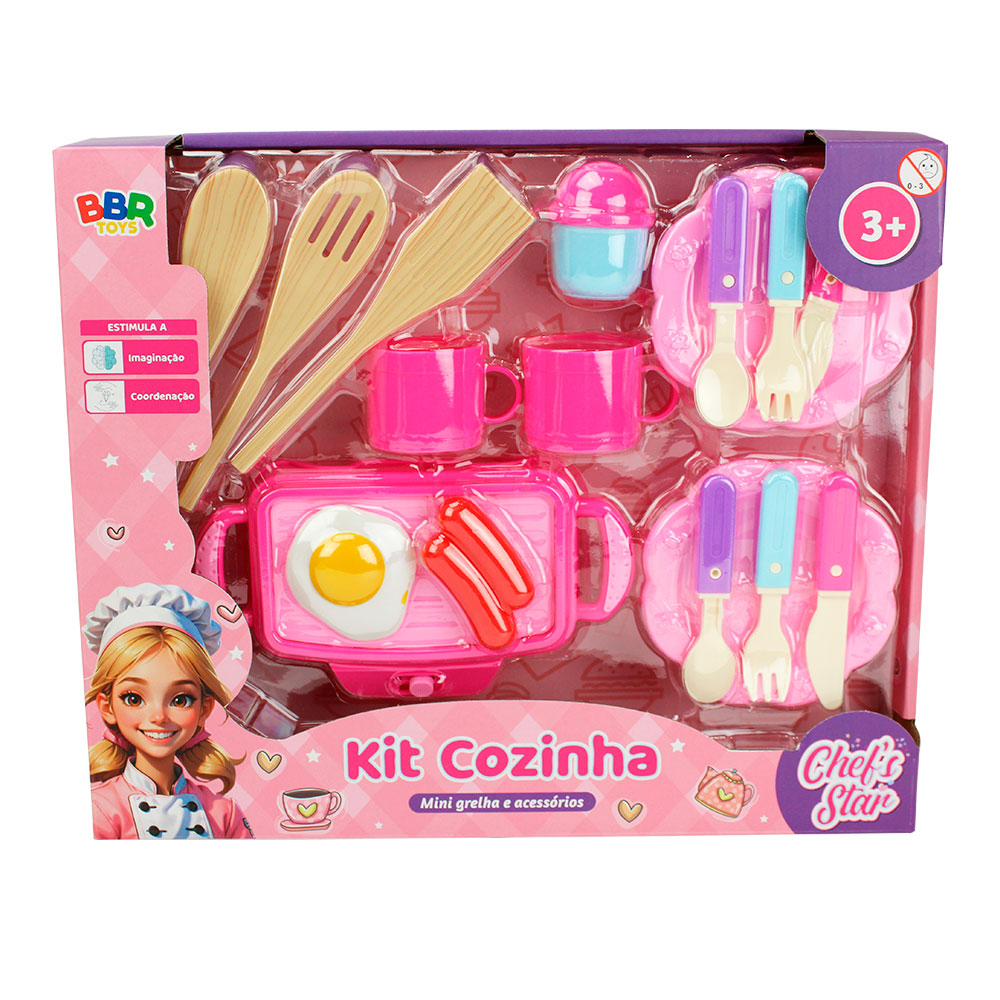 KIT COZINHA CHEFÂ´S STAR - R3508 - BBR TOYS