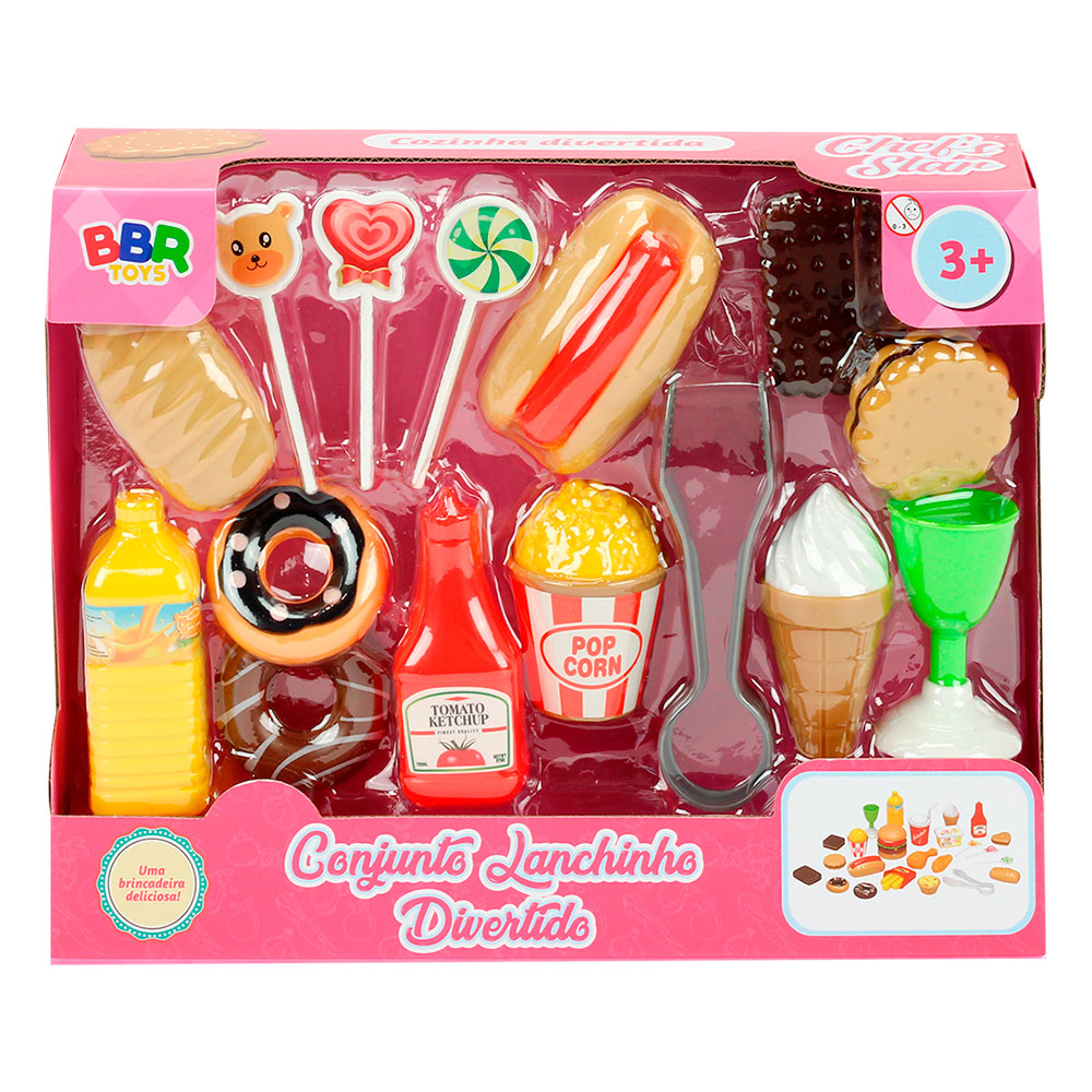 CONJUNTO LANCHINHO DIVERTIDO - R2961 - BBR TOYS