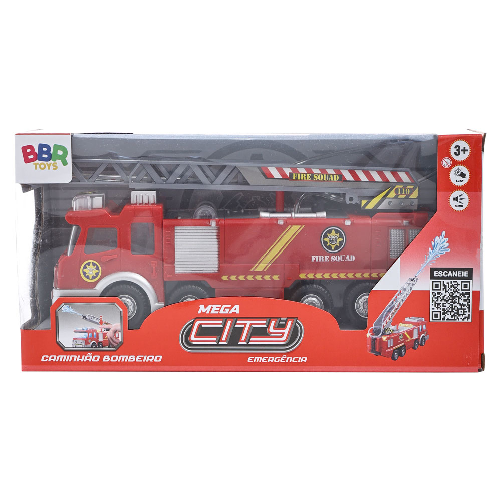 CAMINHAO BOMBEIRO MEGA CITY - R3064 - BBR TOYS