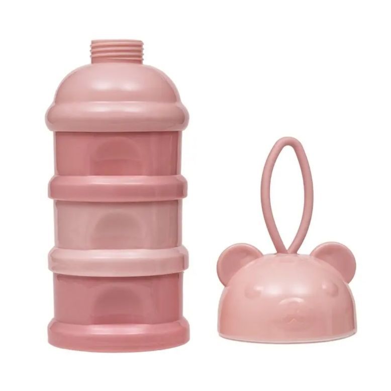 POTES EMPILHAVEIS PARA LEITE EM PO E SNACK ROSA 16234-BUBA