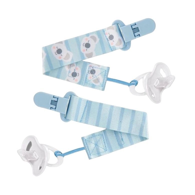 KIT 2 PRENDEDORES DE CHUPETA COALA AZUL 14497 - BUBA