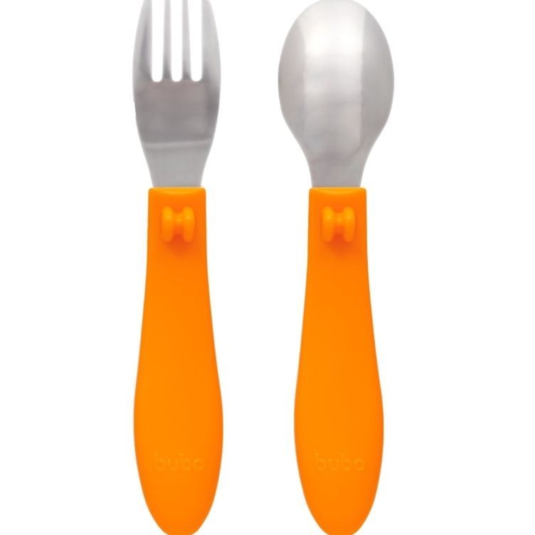 KIT TALHERES BUBA ZOO LEAO LARANJA 16973 - BUBA