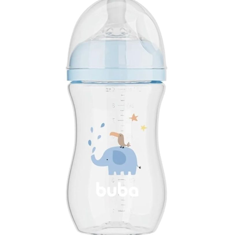 MAMADEIRA EASY FLOW ELEFANTE AZUL 270ML 17253 - BUBA
