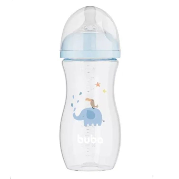 MAMADEIRA EASY FLOW ELEFANTE AZUL 330ML 17254 - BUBA