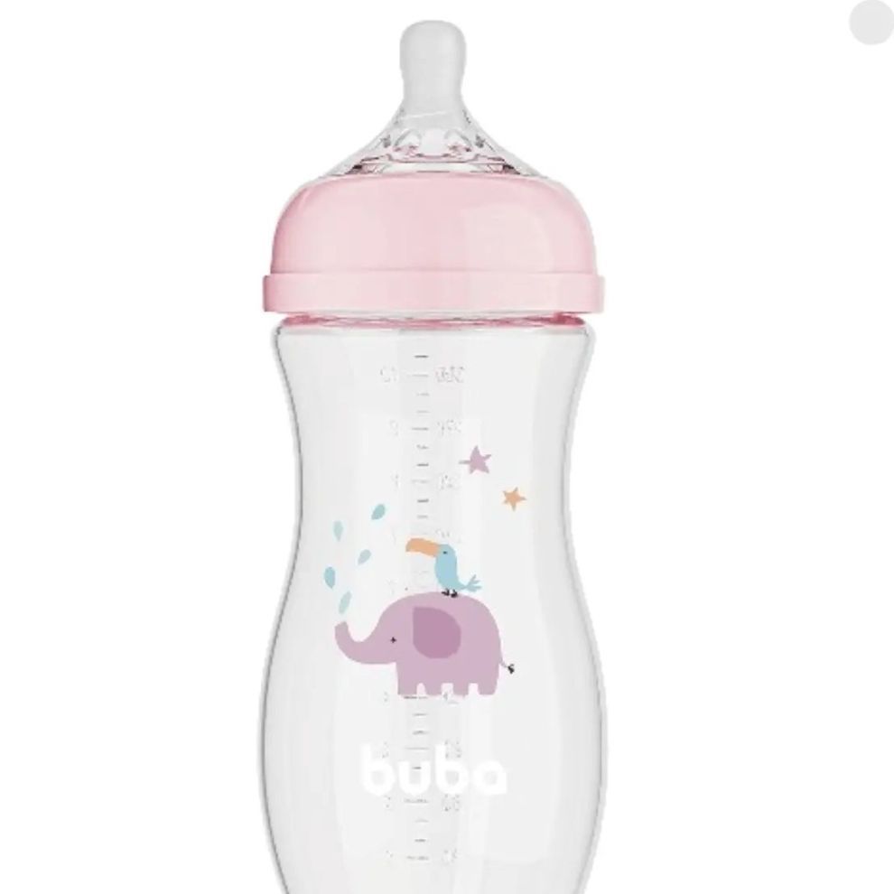 MAMADEIRA EASY FLOW ELEFANTE ROSA 330ML 17251 -BUBA