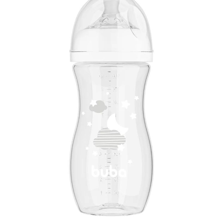 MAMADEIRA EASY FLOW NUVEM BRANCA 330ML 17263 - BUBA