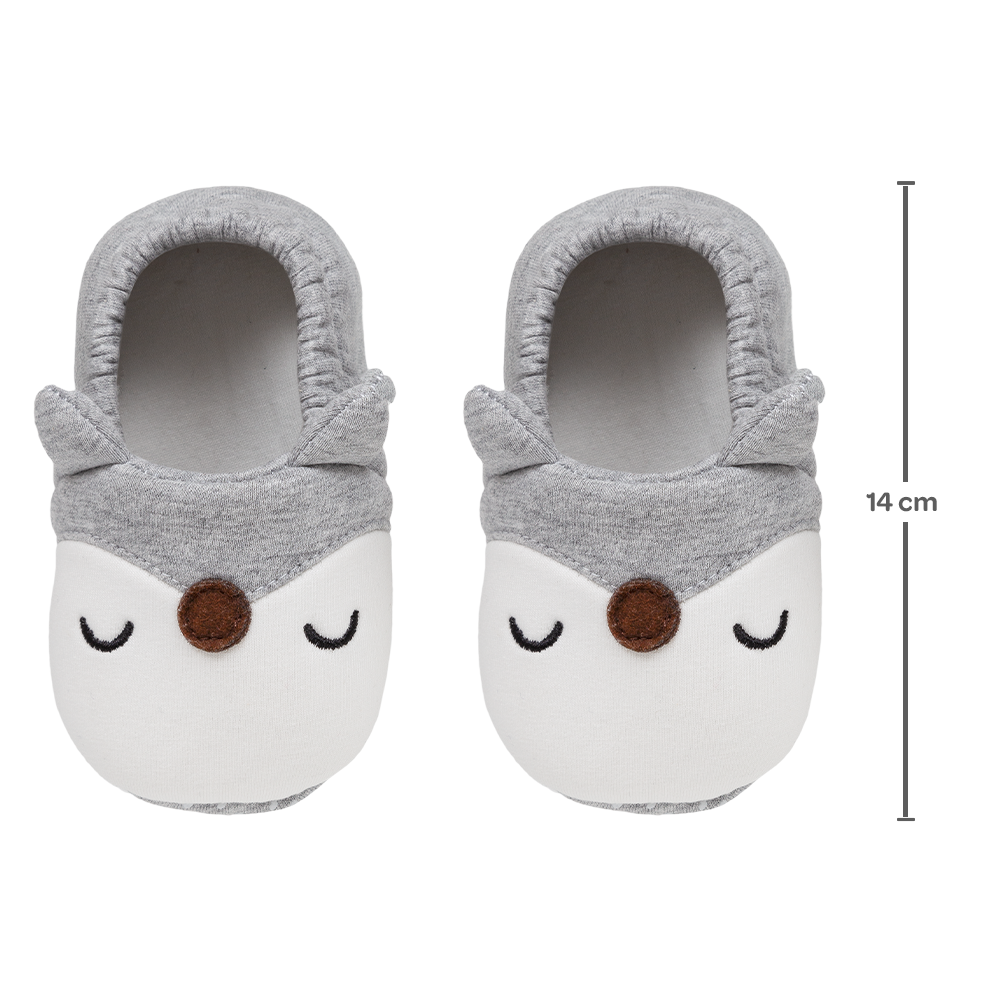 PANTUFA RAPOSA CINZA - 18 A 24 MESES - 17022 - BUBA
