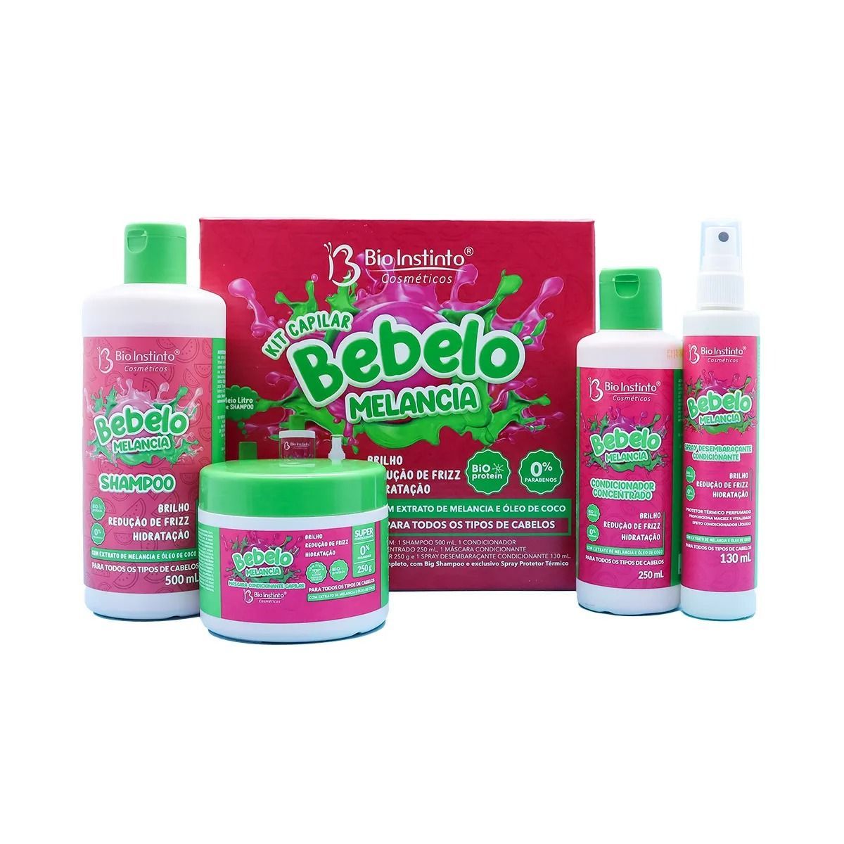 KIT CAPILAR BEBELO MELANCIA BIO INSTINTO 4 ITENS