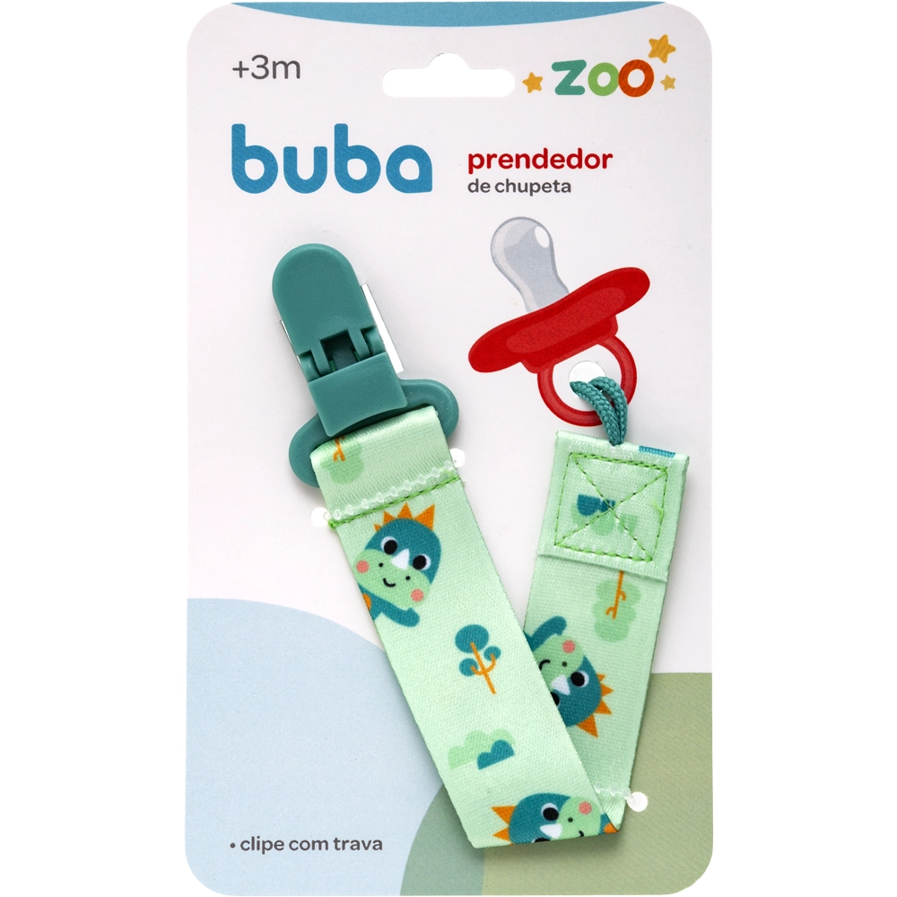 PRENDEDOR DE CHUPETA BUBA ZOO DINO 18816 - BUBA