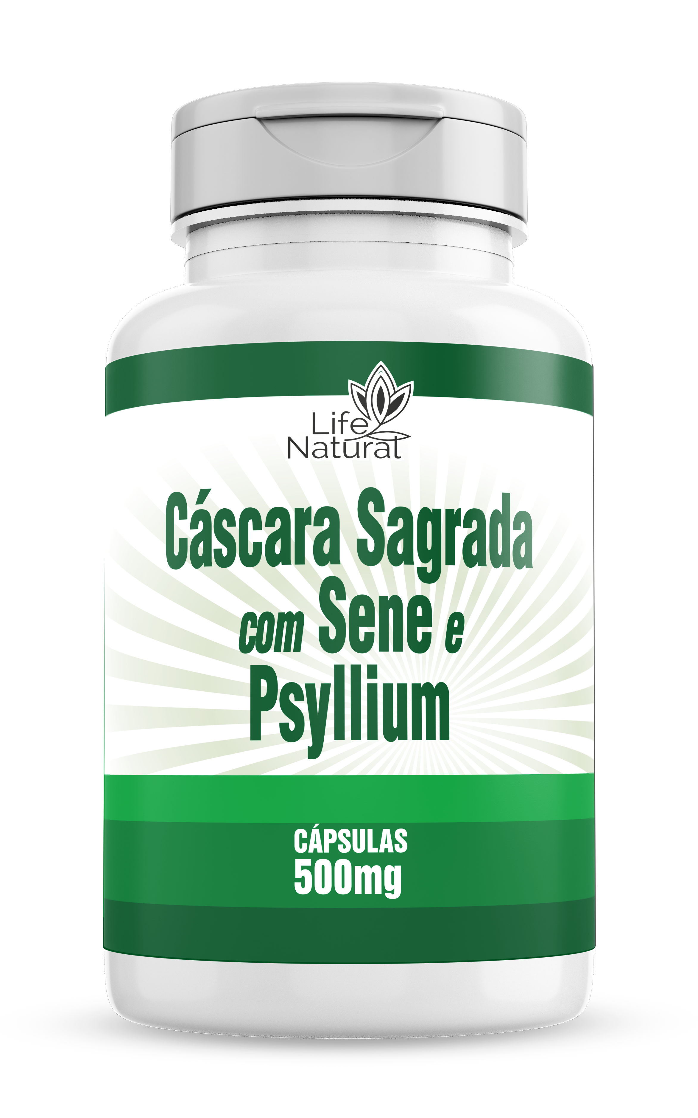 CASCARA SAGRADA C/SENE E PSYLLIUM 60 CAPS - LIFE NATURAL