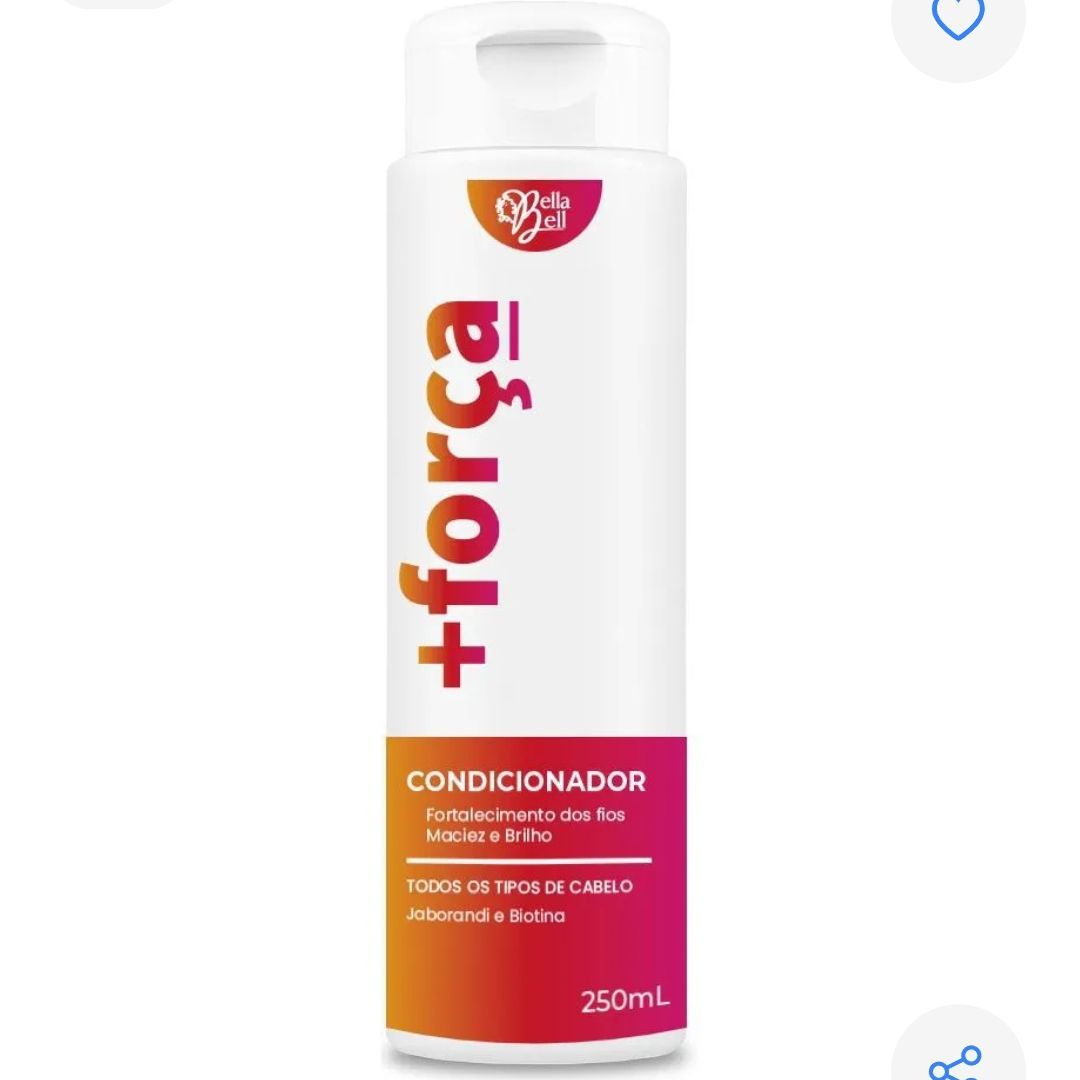 CONDICIONADOR BELLA BELL  FORCA 250ML - HIDRABELL