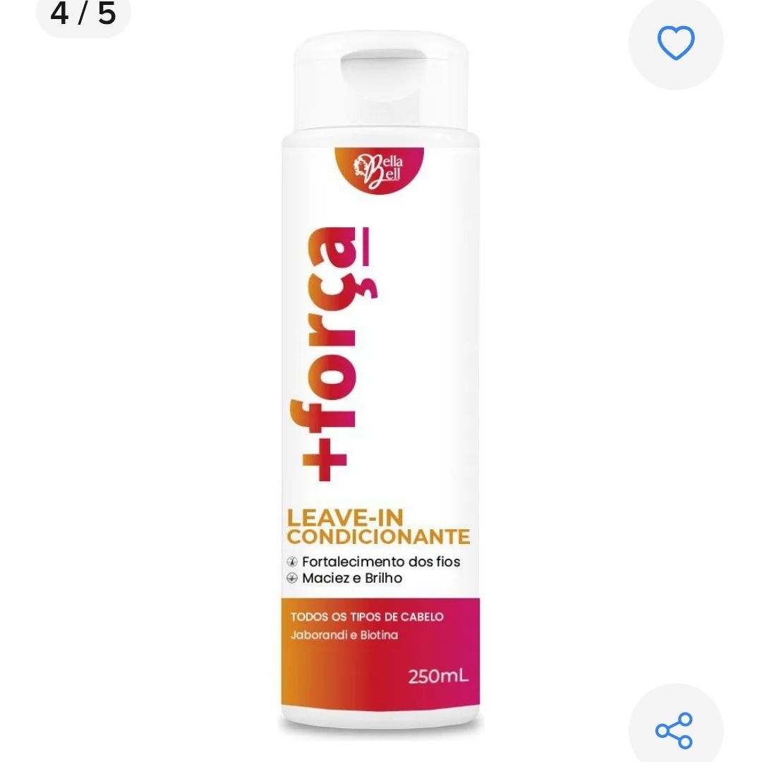 LEAVE-IN COND BELLA BELL  FORCA 250ML - HIDRABELL