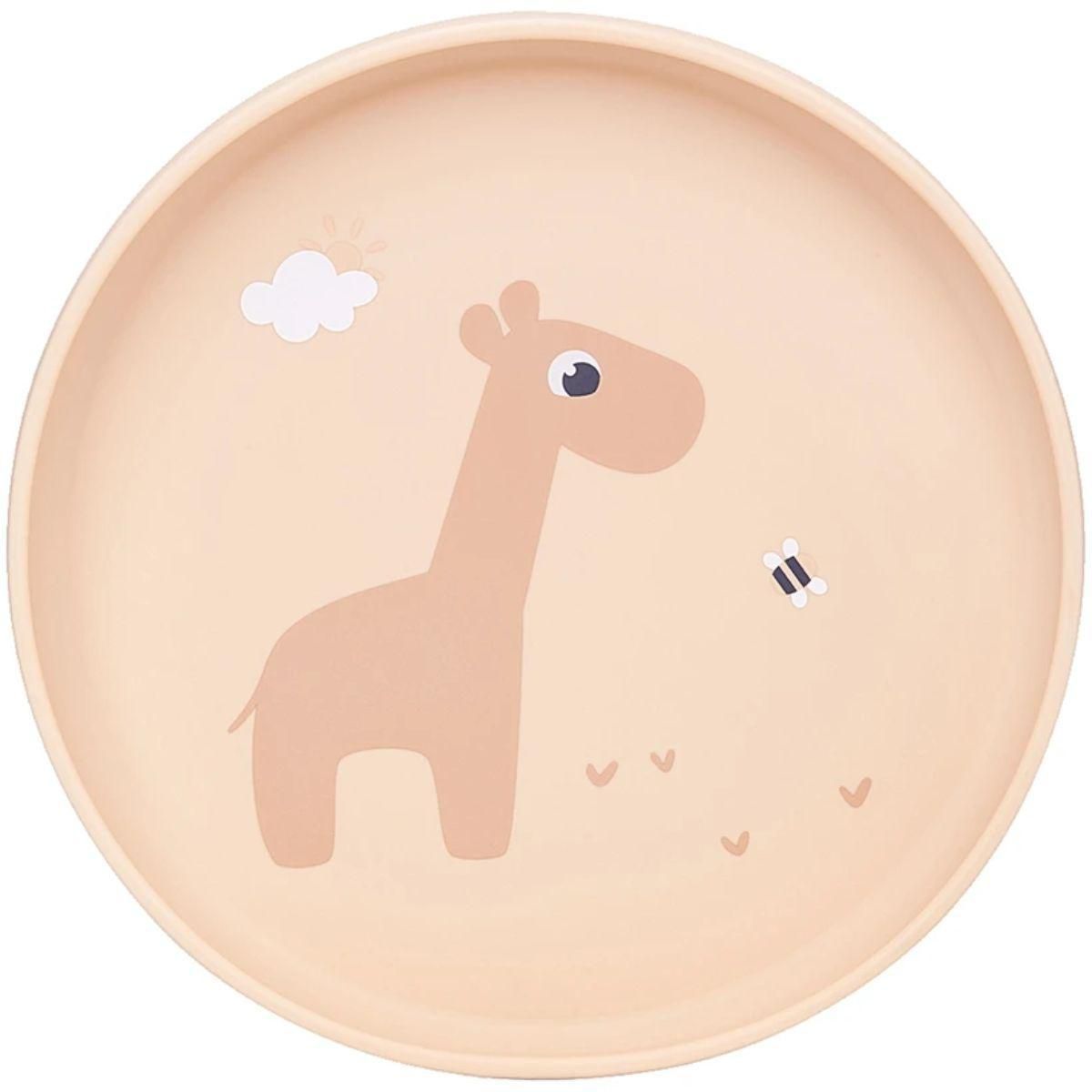 PRATINHO EM SILICONE COM VENTO BEGE 20892 - BUBA