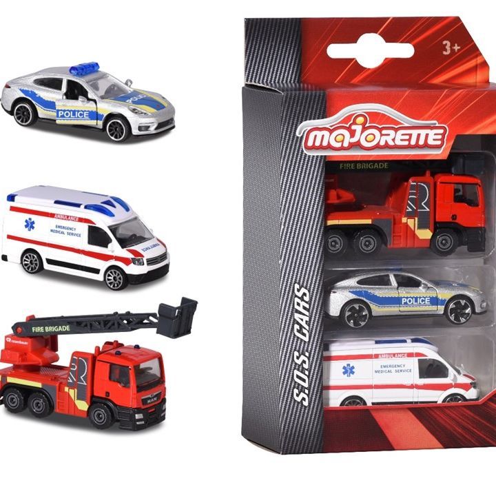 MAJORETTE CONJUNTO C/ 3 PCS - MAJ212057261038 - CALIFORNIA TOY
