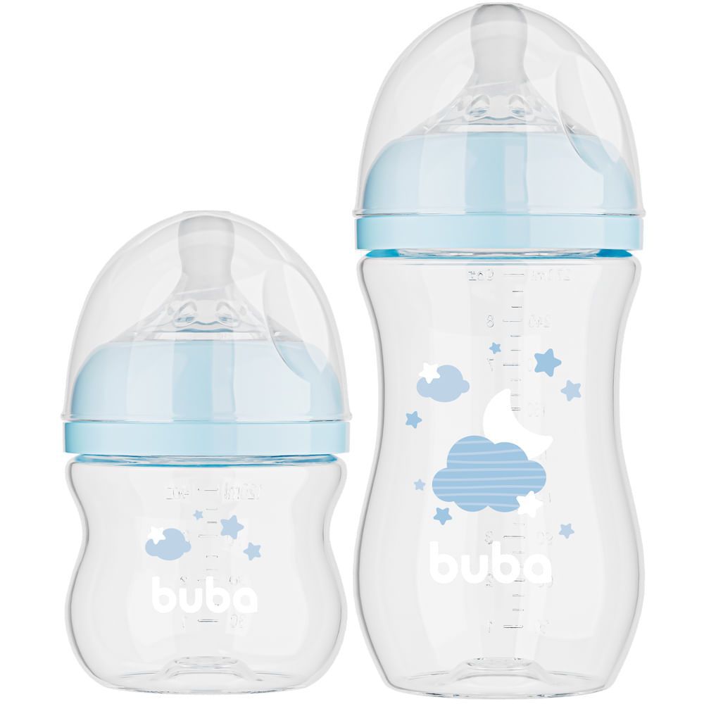 KIT 2 MAMADEIRAS EASY FLOW NUVEM AZUL - 20984 - BUBA