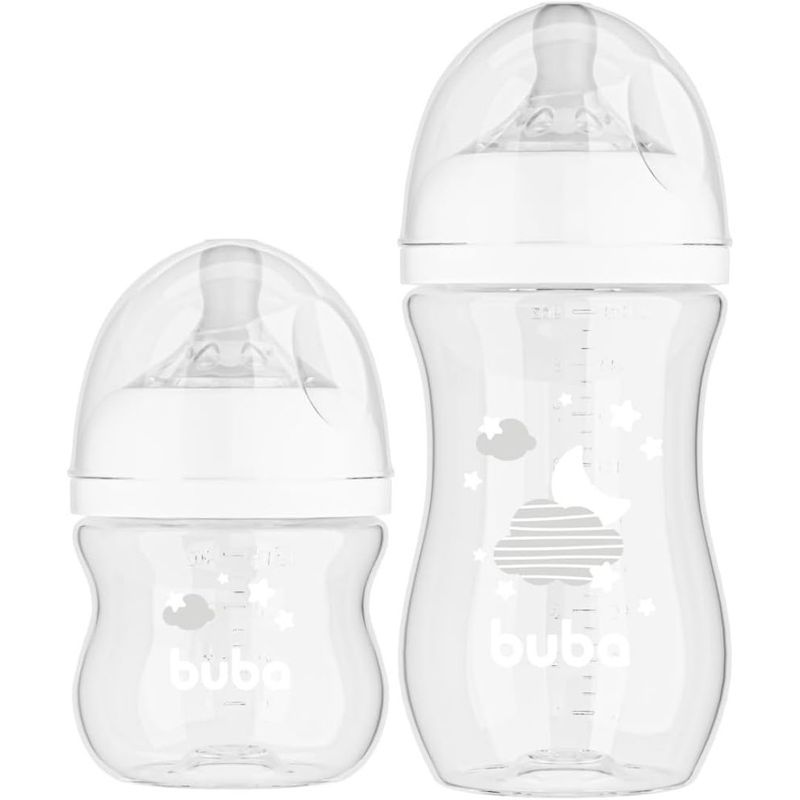 KIT 2 MAMADEIRAS EASY FLOW NUVEM BRANCA - 20985 - BUBA