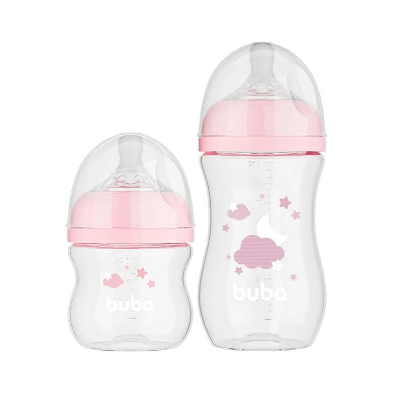 KIT 2 MAMADEIRAS EASY FLOW NUVEM ROSA - 20983 - BUBA