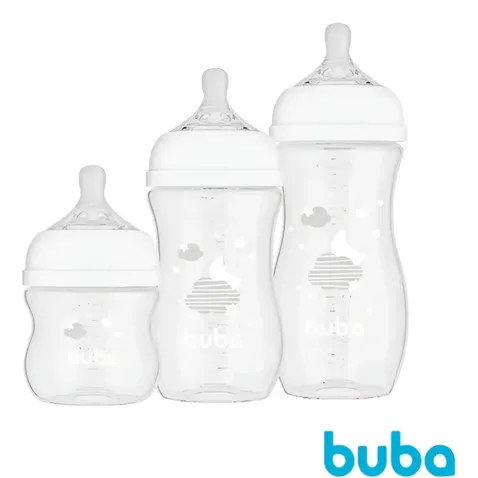 KIT 3 MAMADEIRAS EASY FLOW NUVEM BRANCA - 20990 - BUBA