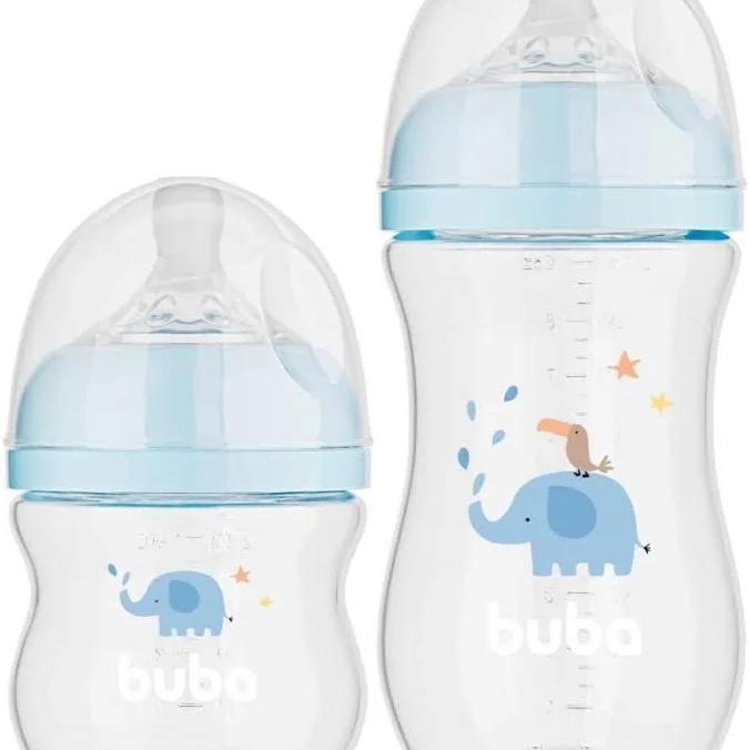 KIT 2 MAMADEIRAS EASY FLOW ELEFANTE AZUL - 20982 - BUBA
