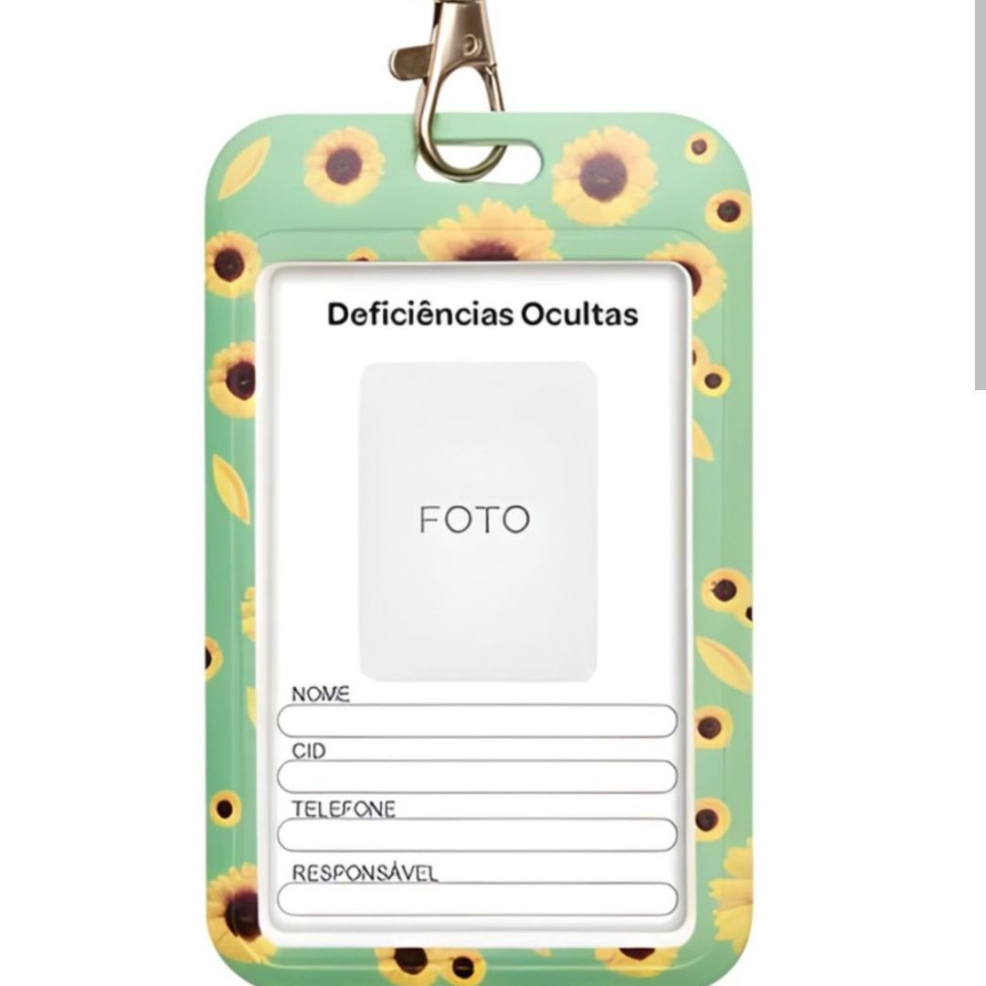 CRACHA DE IDENTIFICACAO DEFICIENCIAS OCULTAS 21110 - BUBA