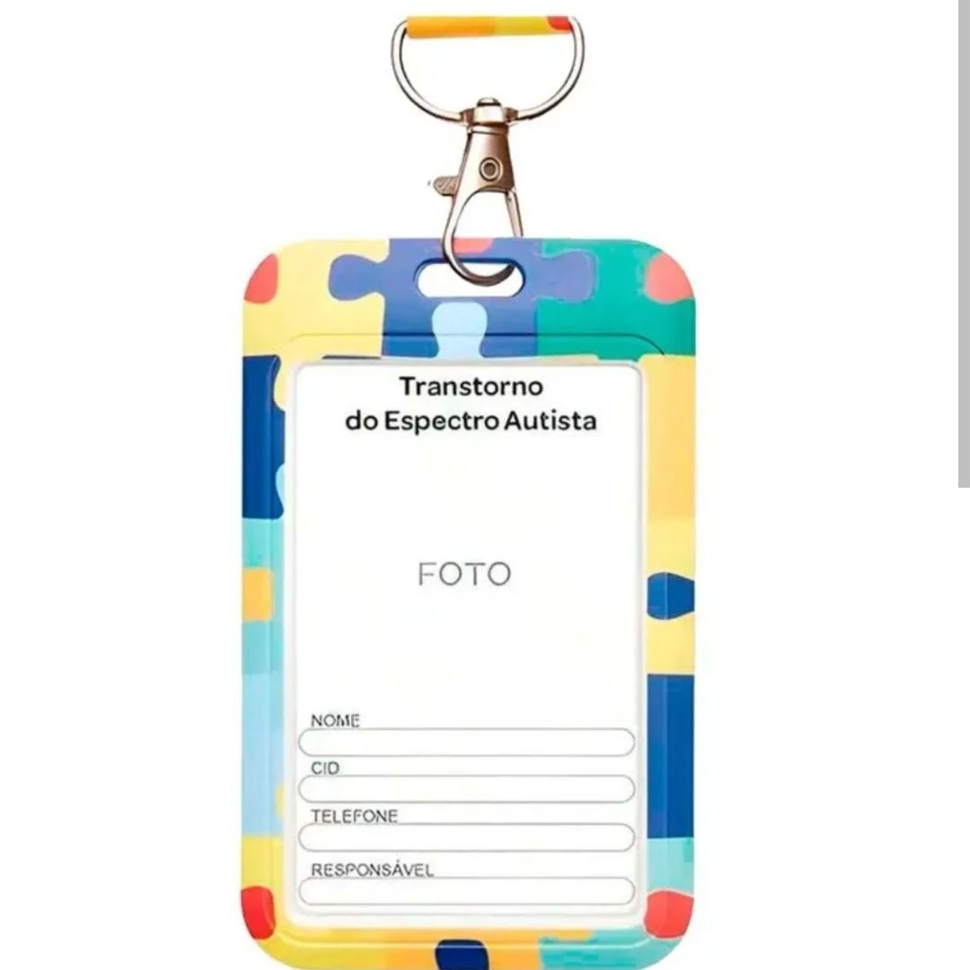 CRACHA DE IDENTIFICACAO ESPECTRO AUTISTA 21109 - BUBA