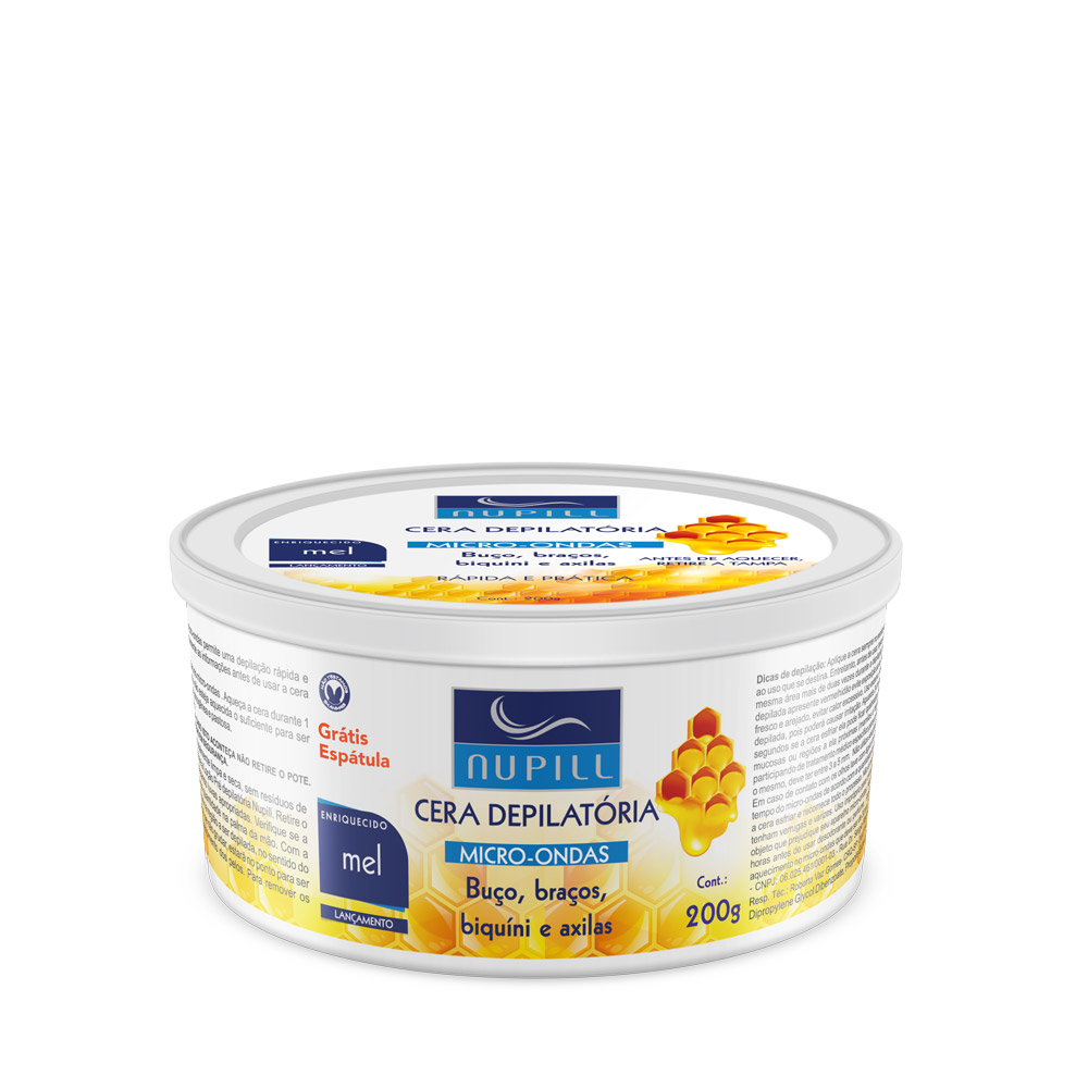 CERA DEPILATORIA MICRO-ONDAS MEL 200G - NUPILL