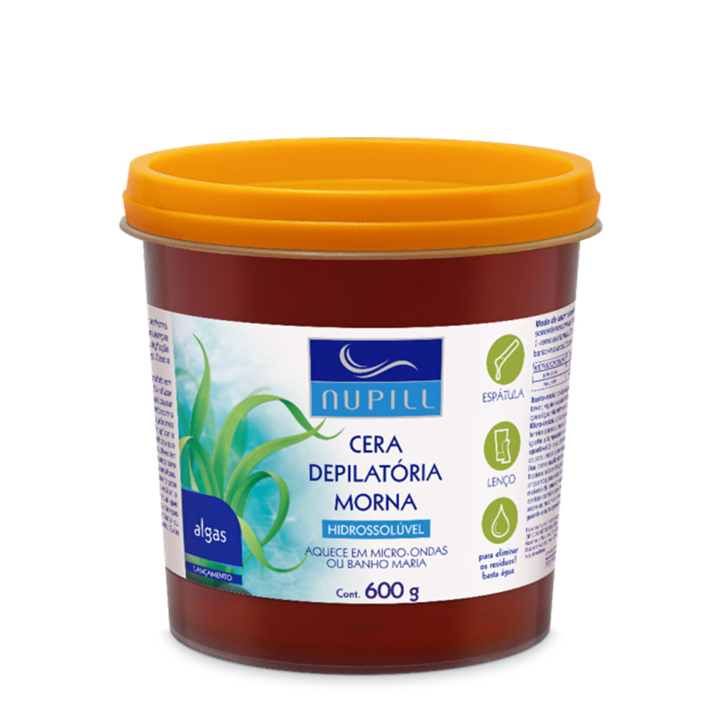 CERA DEPILATORIA MORNA ALGAS 600G  - NUPILL