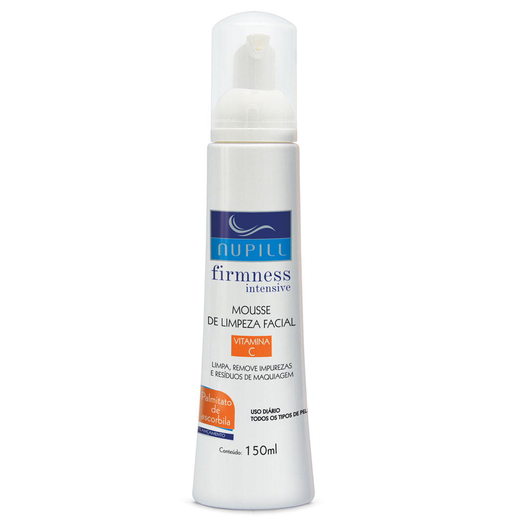 MOUSSE DE LIMPEZA FACIAL VIT. C 150ML - NUPILL