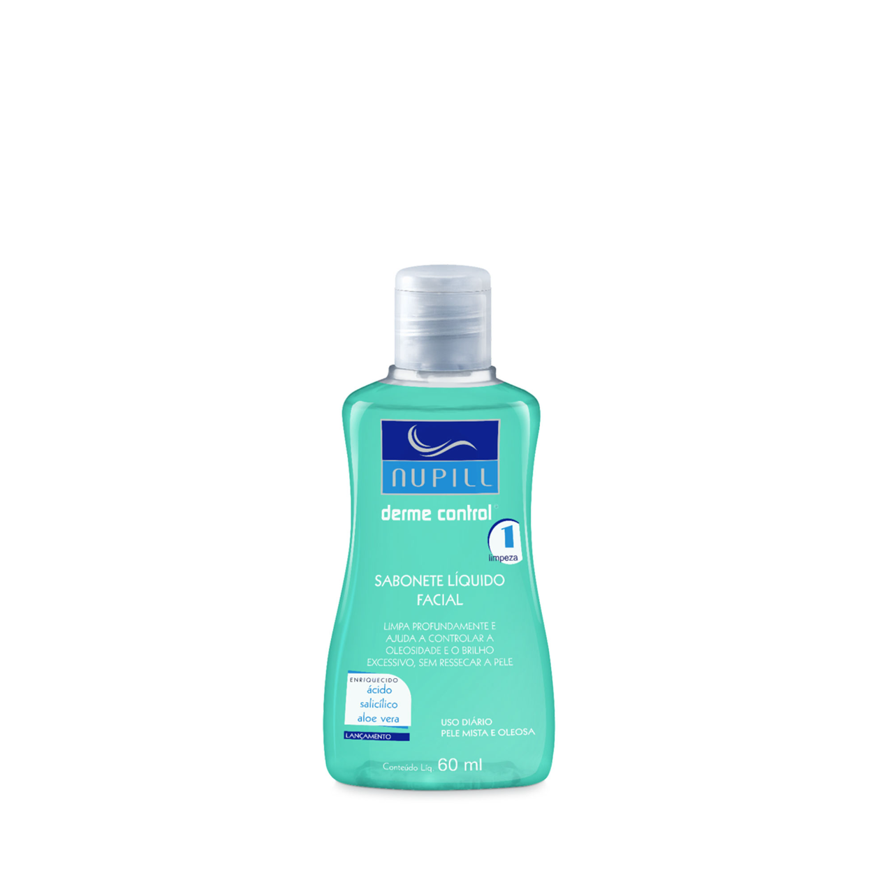 SABONETE LIQ. FACIAL DERME CONTROL 60ML - NUPILL