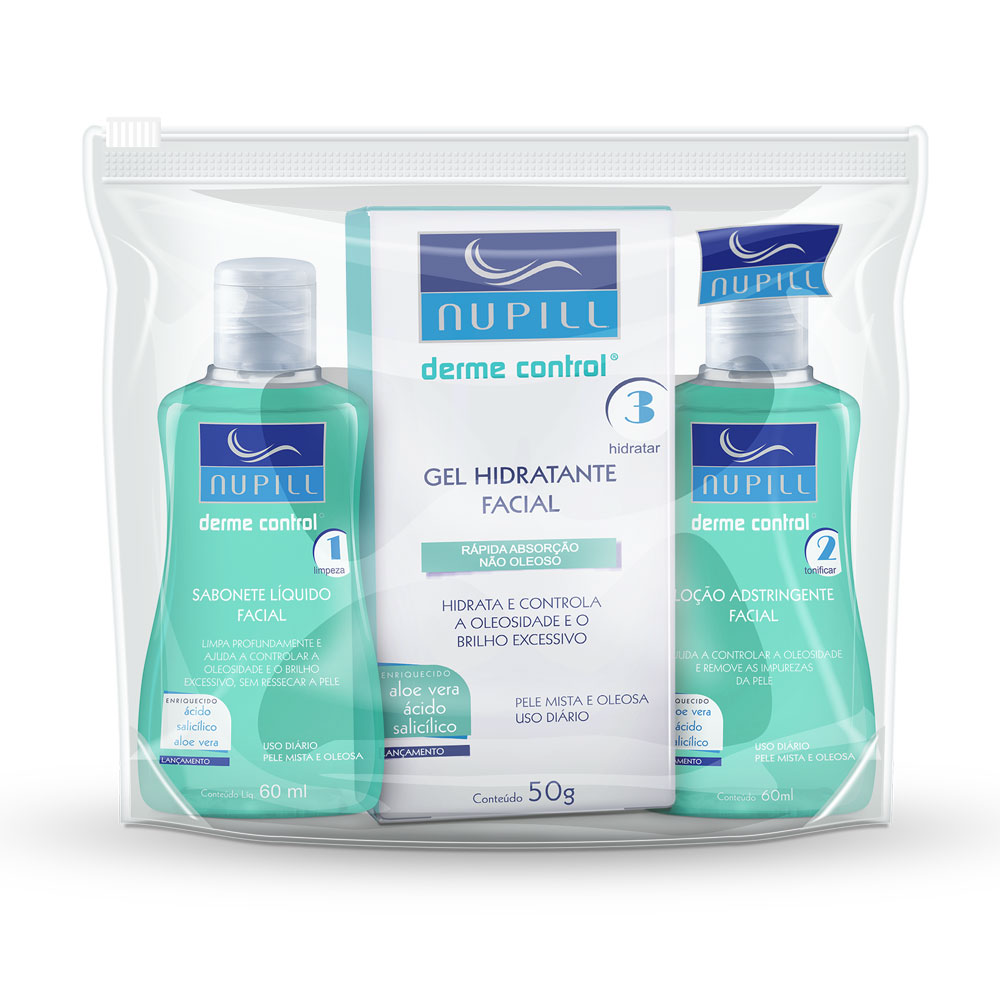 KIT VIAGEM DERME CONTROL - NUPILL