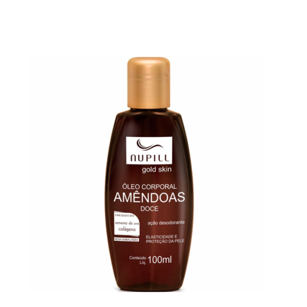 OLEO CORPORAL SEMENTE DE UVA COLAGENO 100ML - NUPILL