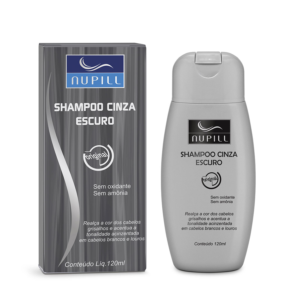 SH CINZA ESCURO 120ML - NUPILL