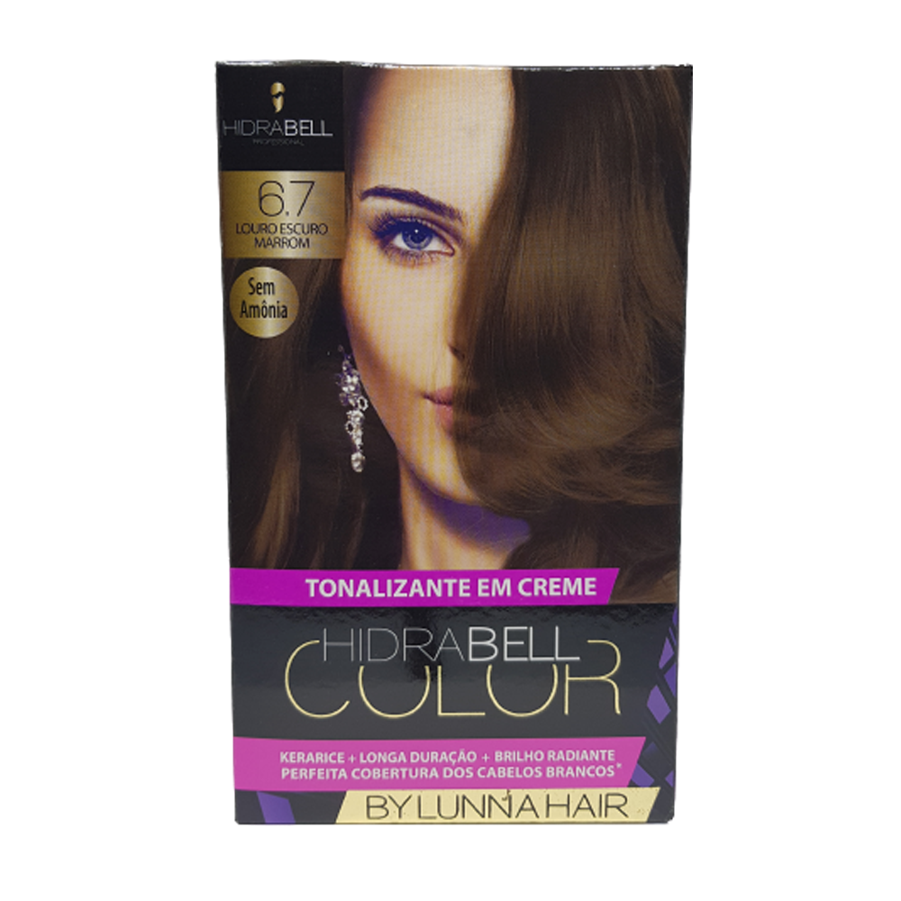 TONALIZANTE 6.7 LOURO ESCURO MARROM - HIDRABELL