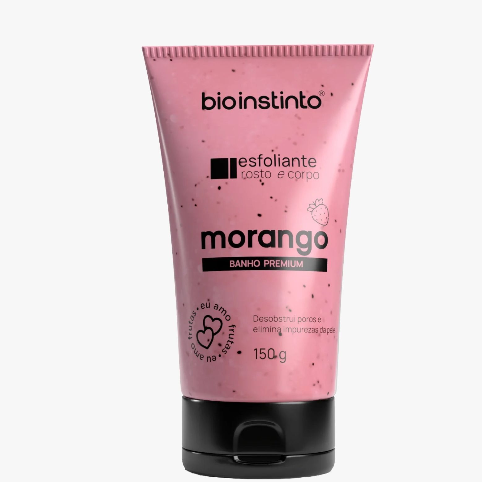 ESFOLIANTE ROSTO E CORPO MORANGO BISN 150G BIO INSTINTO