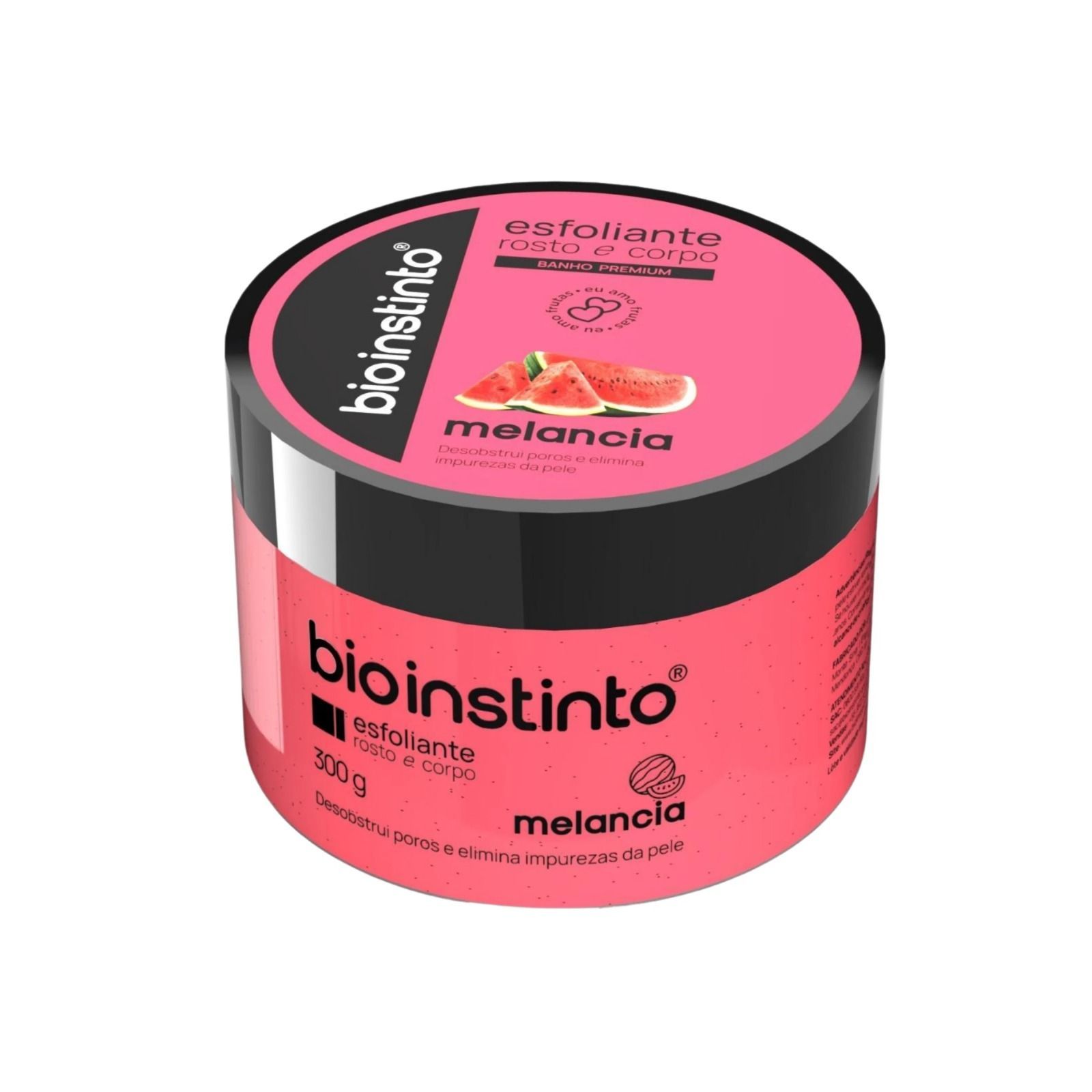 ESFOLIANTE ROSTO E CORPO MELANCIA POTE 180G BIO INSTINTO