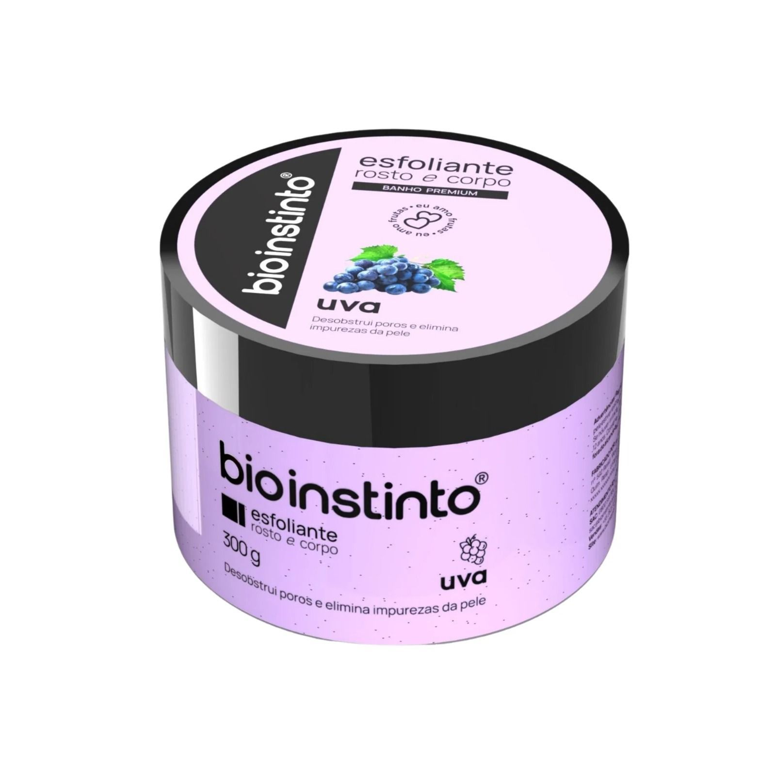 ESFOLIANTE ROSTO E CORPO UVA POTE 180G BIO INSTINTO