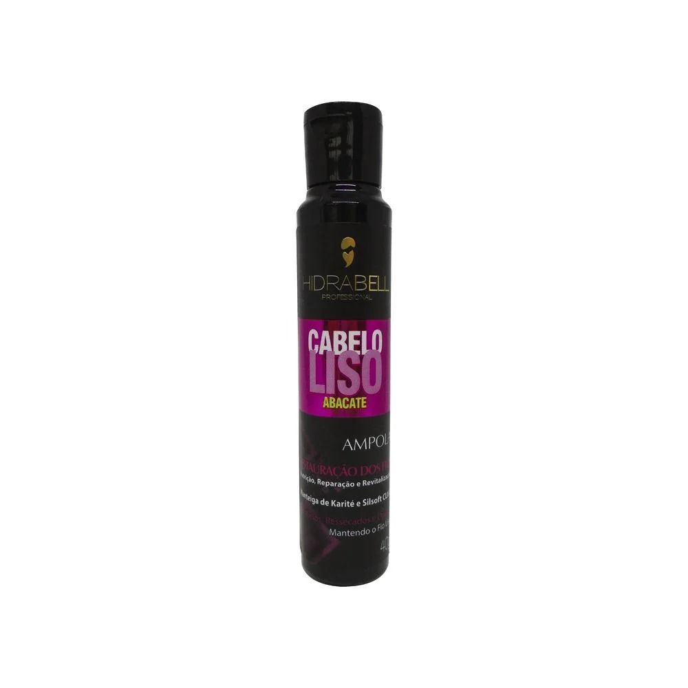 AMPOLA CABELO LISO ABACATE 40ML - HIDRABELL