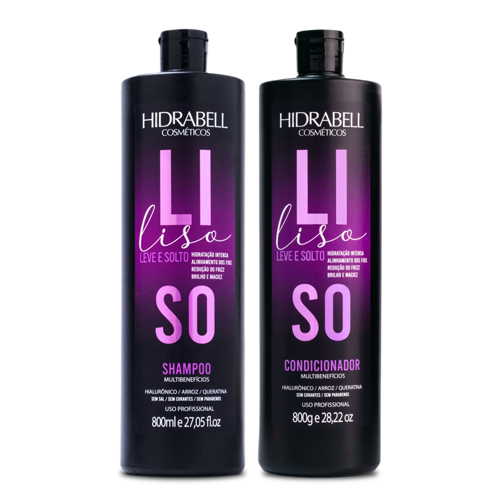 KIT SH/COND LISO LEVE E SOLTO 800ML - HIDRABELL