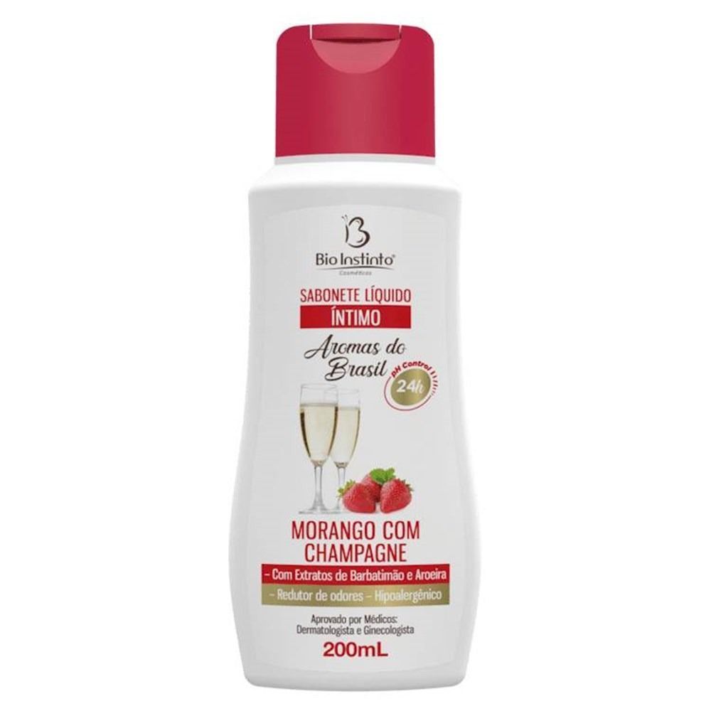 SAB INTIMO MORANGO COM CHAMPAGNE 200ML BIO INSTINTO