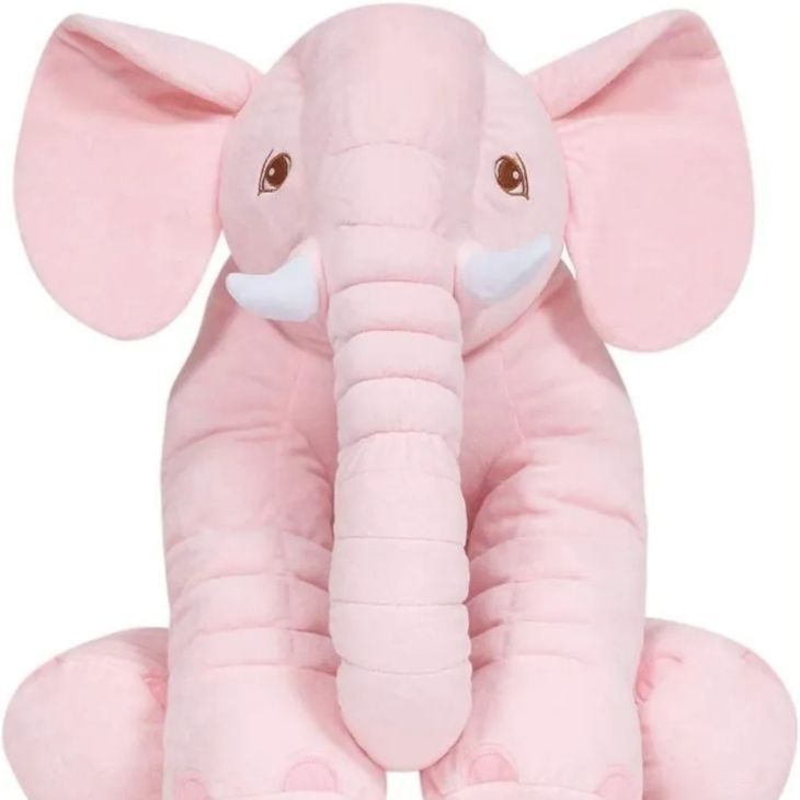 ALMOFADA ELEFANTE GIGANTE ROSA-7562-BUBA