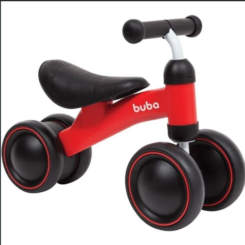 BICICLETA DE EQUILIBRIO 4 RODAS VERMELHA 10728-BUBA
