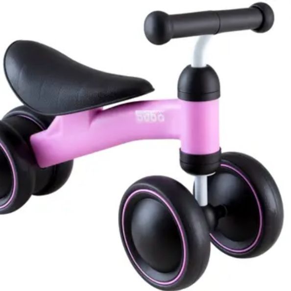 BICICLETA DE EQUILIBRIO 4 RODAS ROSA 13517-BUBA