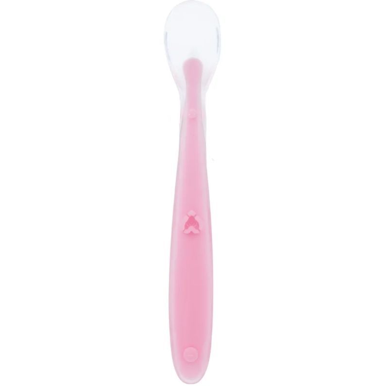 COLHER EM SILICONE ROSA 14682-BUBA
