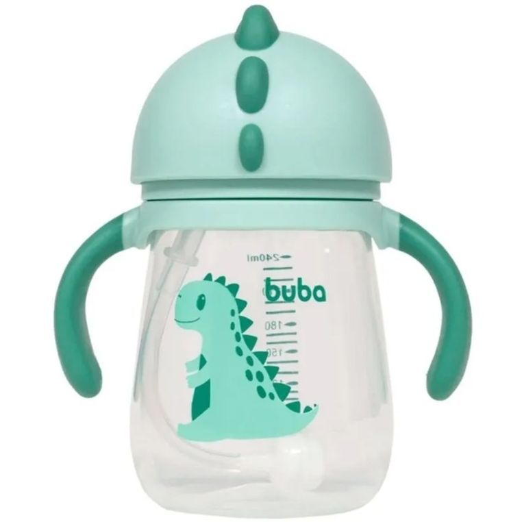 COPO CANUDO COM DISPOSITIVO DINO VERDE 11826-BUBA