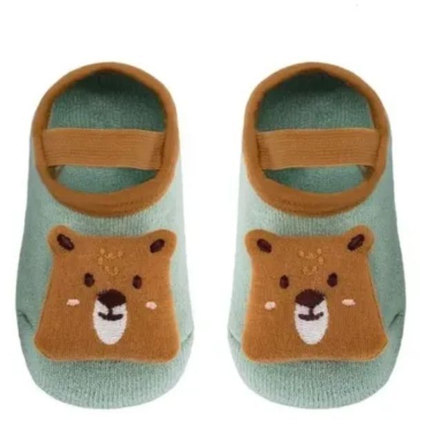 MEIA SAPATILHA COM APLIQUE URSO - M 14521-BUBA